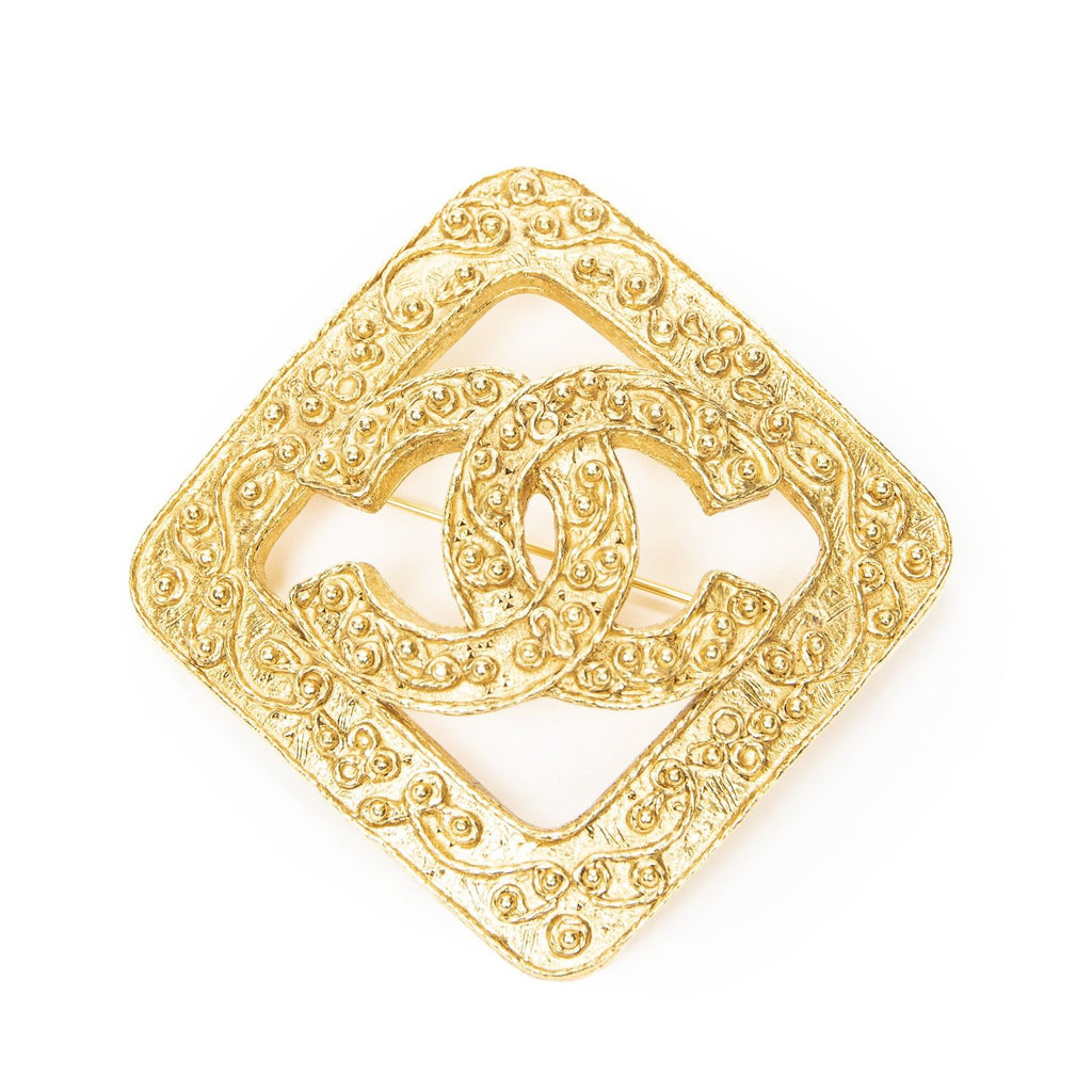 Chanel CC Diamond Brooch