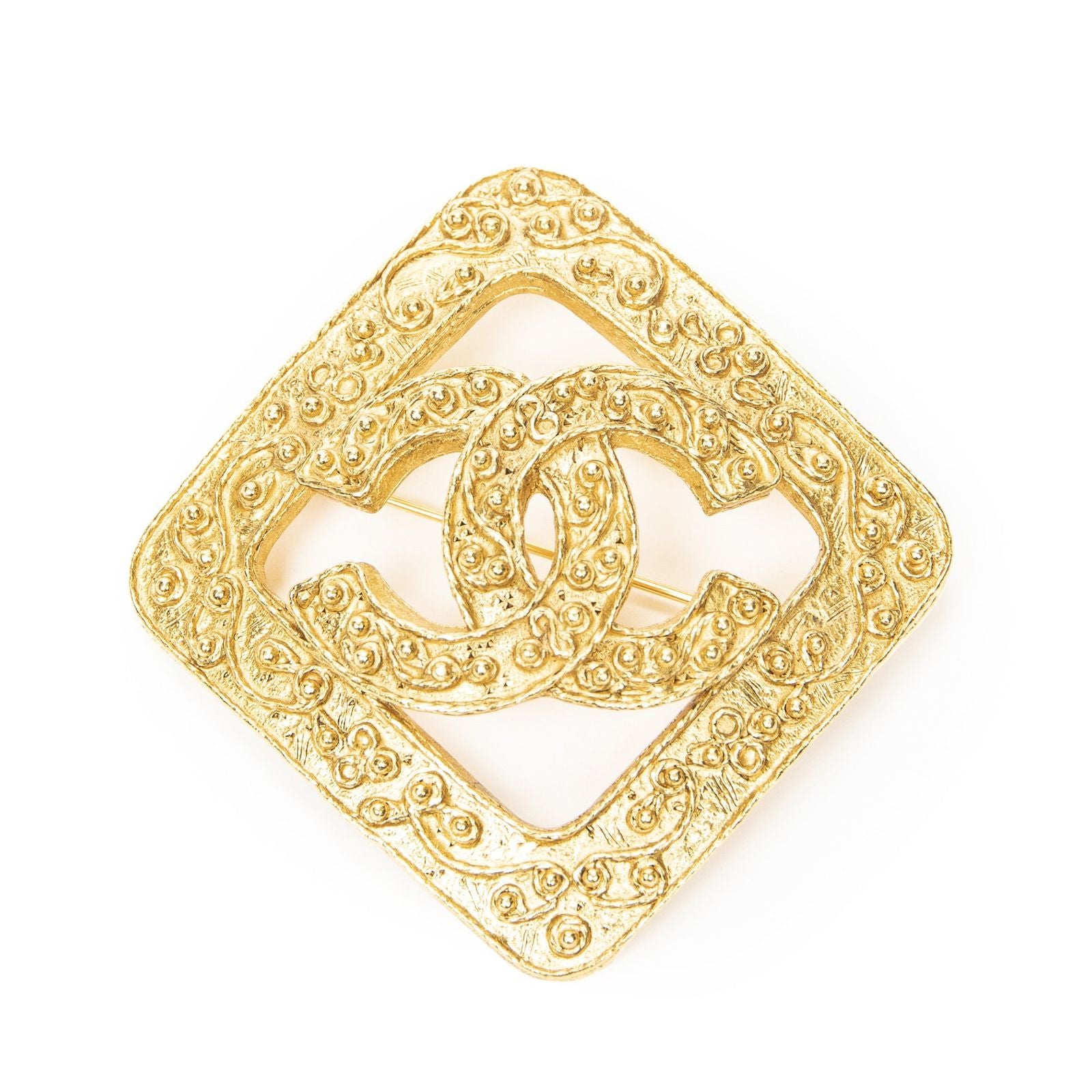 Chanel CC Diamond Brooch