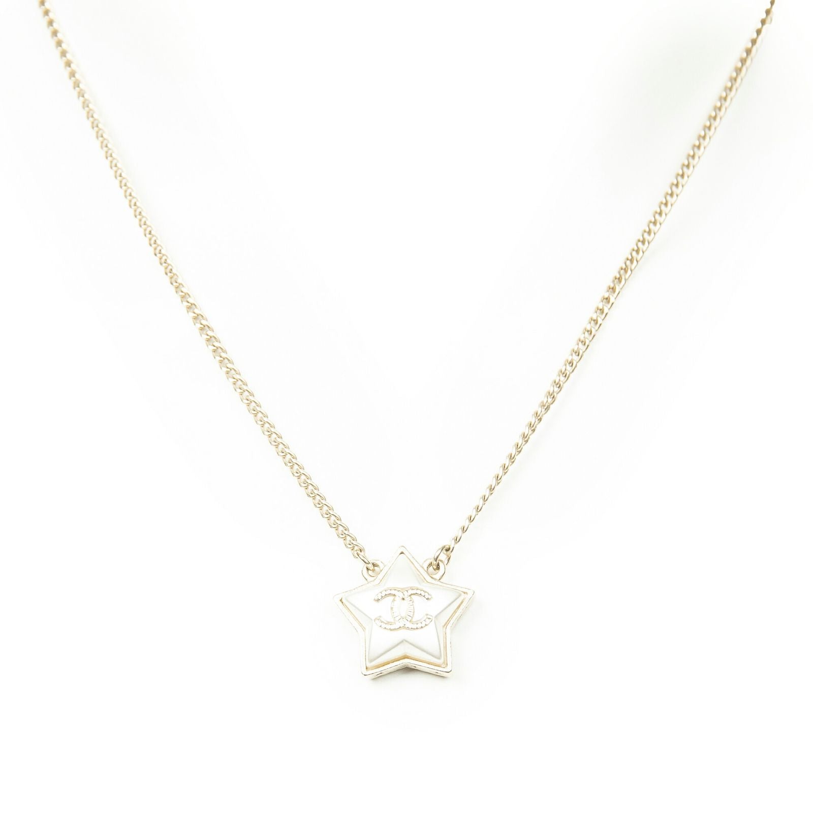 Chanel CC Round Pendant Gold Plated