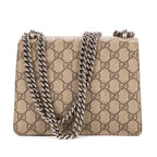 Gucci Small Dionysus Chain Crossbody Brown Beige Supreme Canvas — view 5