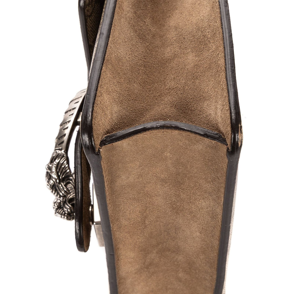 Gucci Small Dionysus Chain Crossbody Brown Beige Supreme Canvas — view 7