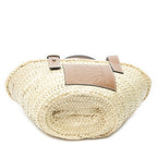 Loewe Small Mercy Basket Brown Raffia Canvas Shoulder — view 6