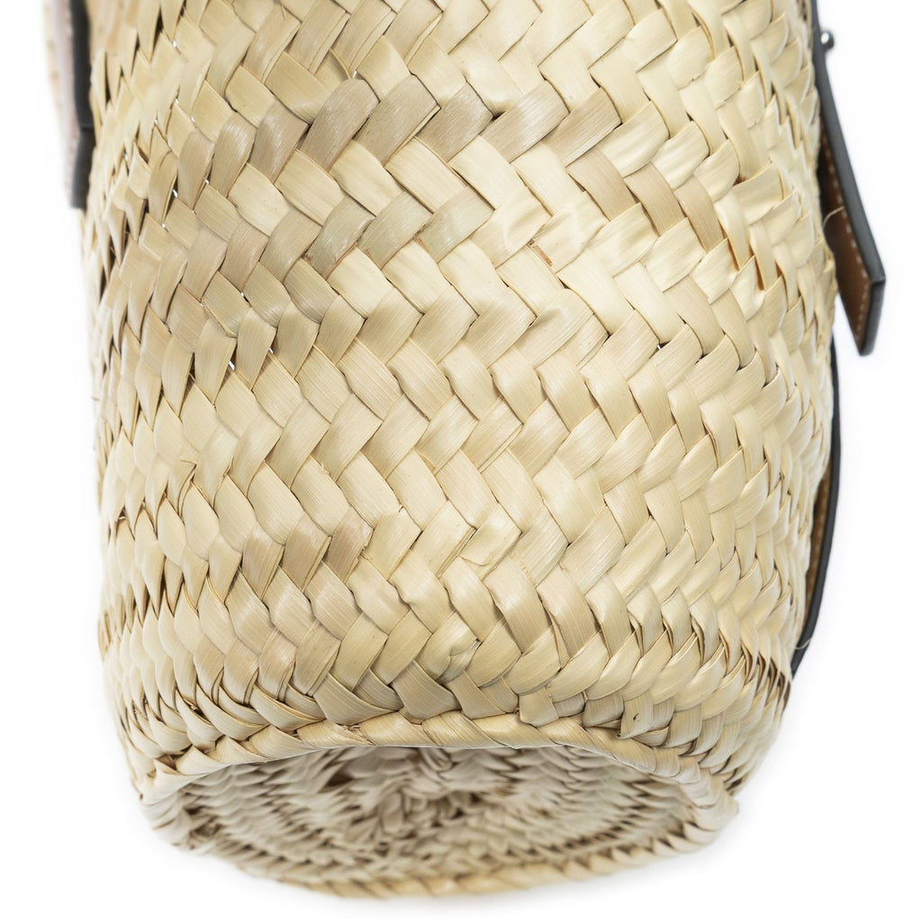 Loewe Small Mercy Basket Brown Raffia Canvas Shoulder — view 8