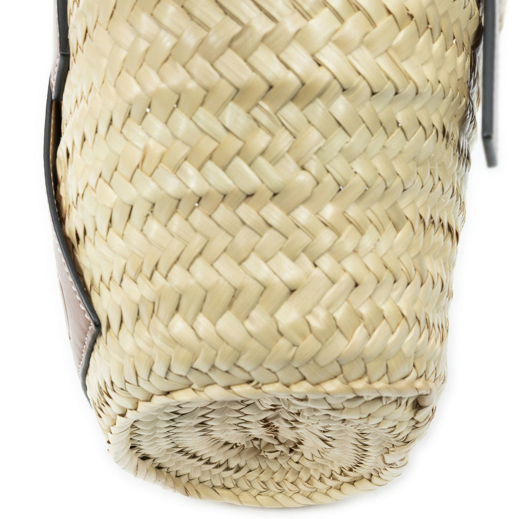 Loewe Small Mercy Basket Brown Raffia Canvas Shoulder — view 7