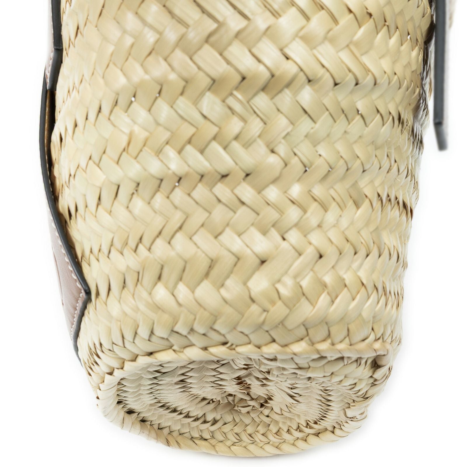 Loewe Small Mercy Basket Brown Raffia Canvas Shoulder — view 7