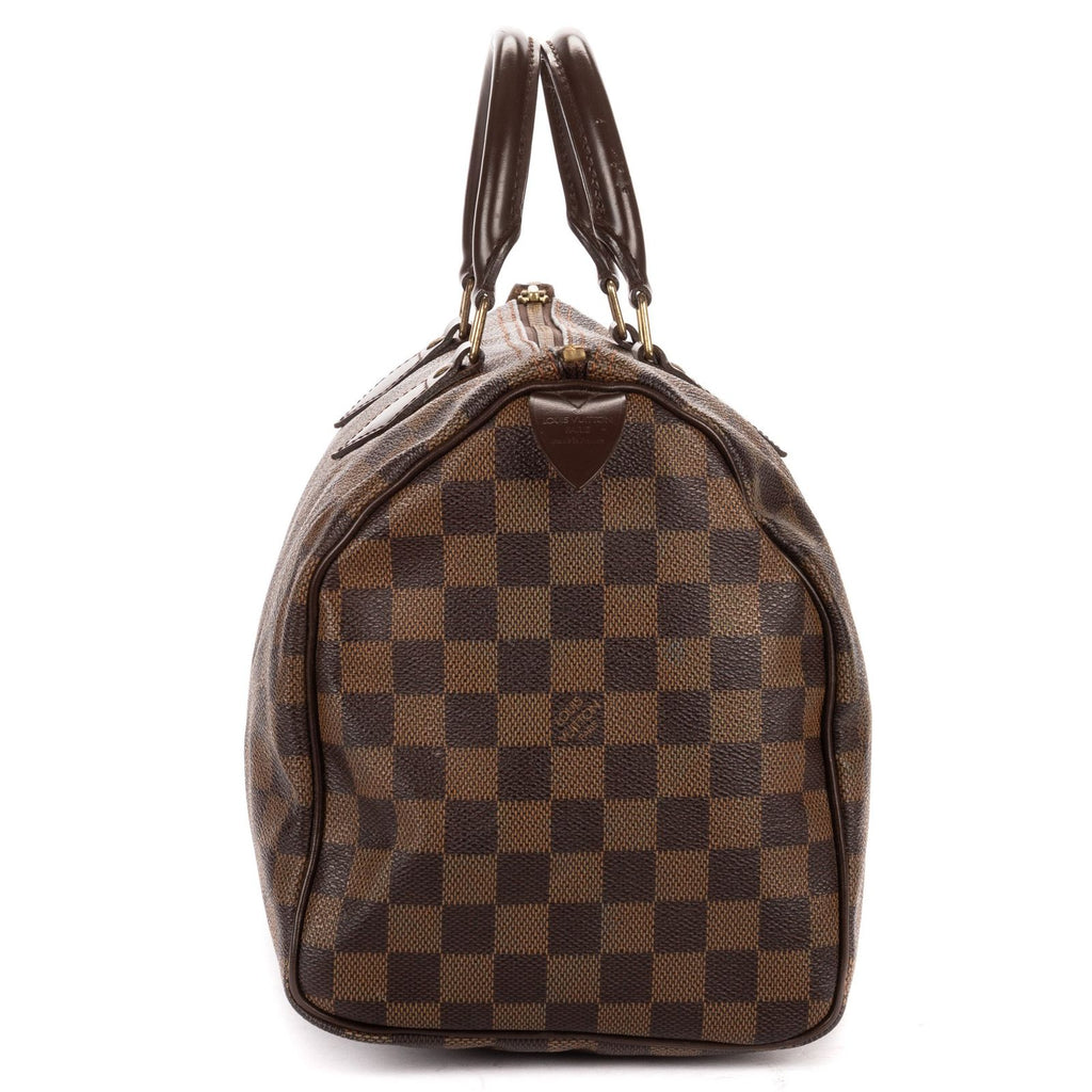Louis Vuitton Speedy 30 Dark Brown Damier Ebene Handbag — view 4