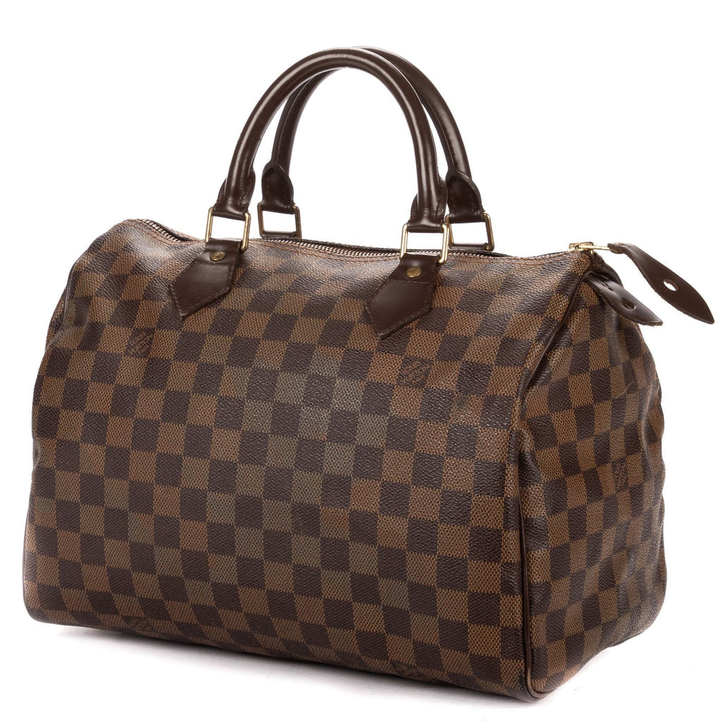 Louis Vuitton Speedy 30 Dark Brown Damier Ebene Handbag — view 2
