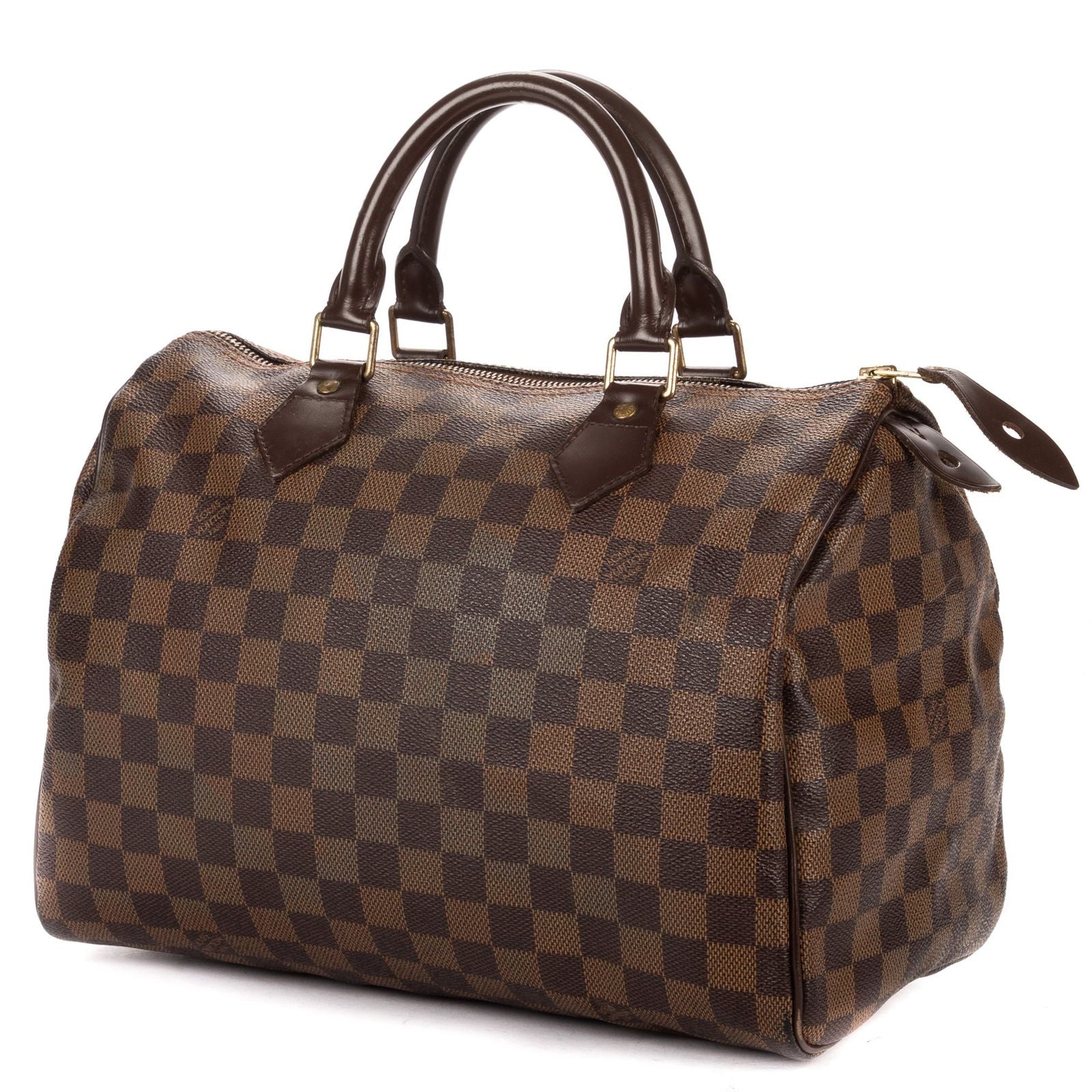 Louis Vuitton Speedy 30 Dark Brown Damier Ebene Handbag — view 2