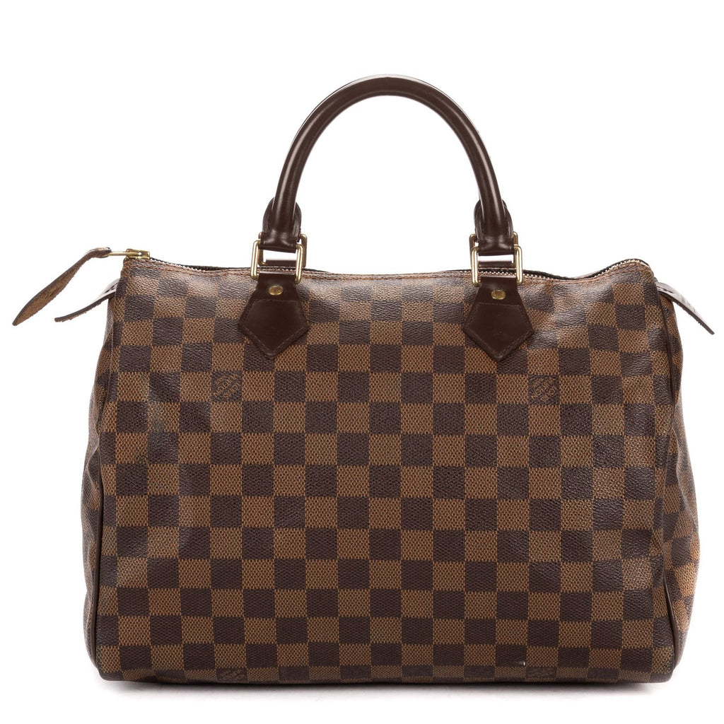 Louis Vuitton Speedy 30 Dark Brown Damier Ebene Handbag — view 5