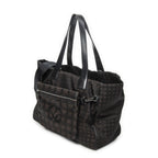 Chanel 2-Way New Travel Line Tote Dark Brown Nylon Canvas — view 2