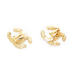 Chanel CC Logo Clip Type Earrings Gold Plated — view 2