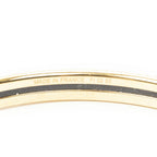 Hermes Uni Bangle Gold White Plated Bracelet — view 5
