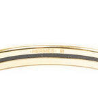 Hermes Uni Bangle Gold White Plated Bracelet — view 4