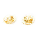 Chanel CC Oval Clip on Earrings Gold Plated — view 2