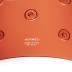 Hermes Collier de Chien Sunset Calf Bracelet Orange Aluminuma — view 4