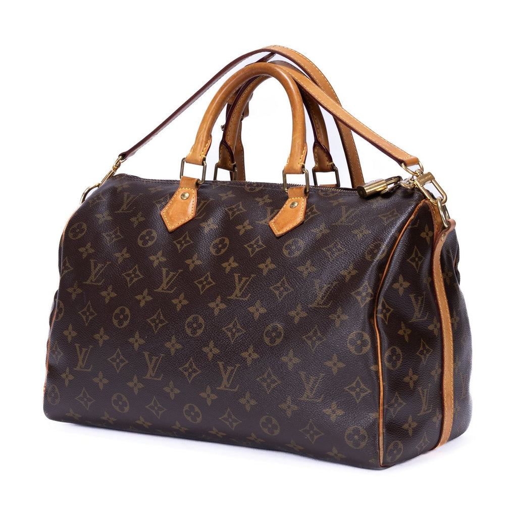 Louis Vuitton Speedy Bandouliere Brown Monogram Canvas Handbag — view 2