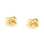 Chanel CC Clover Dangle Clip on Earrings Gold Plated — view 2