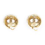 Chanel CC Logo Round Clip Type Earrings Gold Plated — view 3