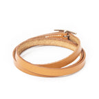 Hermes Behapi Triple Strand Bracelet Brown Swift Leather — view 2