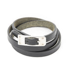 Hermes Kelly Ardion Triple Tour Bracelet Black Swift Leather
