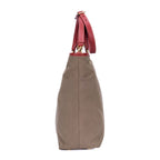 Prada Tote Khaki Color Red Jaca Dog Canvas — view 3