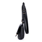 Gucci Bamboo Nouveau Fringe Small Crossbody Black Spike Calfskin Leather — view 3