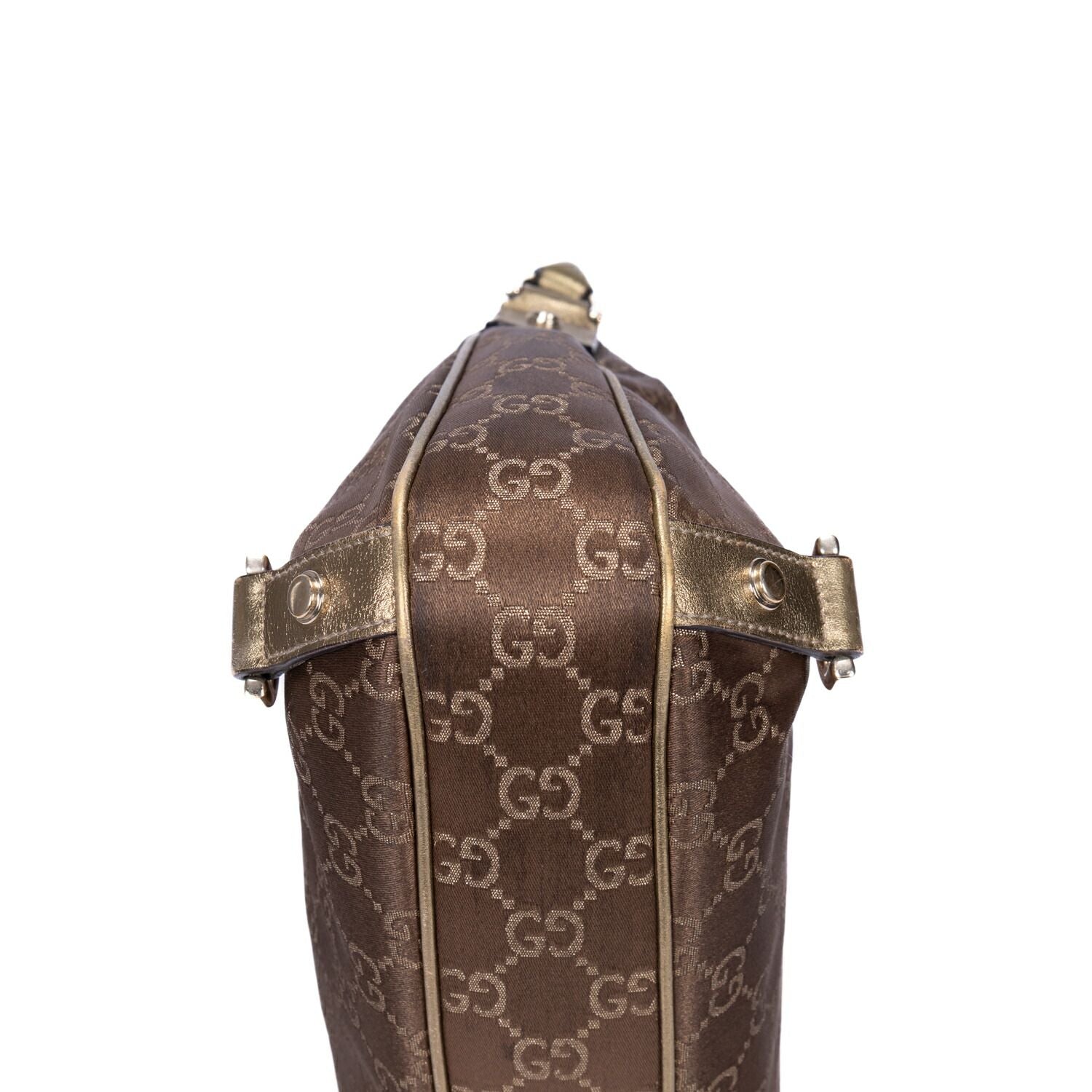 Gucci Abbey D-Sling Brown Monogram Canvas Handbag — view 7