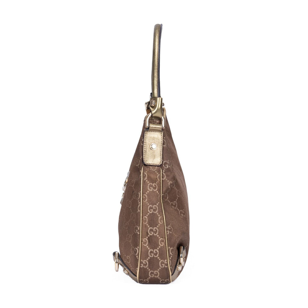 Gucci Abbey D-Sling Brown Monogram Canvas Handbag — view 3