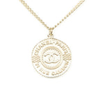 Chanel CC Logo Pendant Chain Necklace Gold Plated — view 3