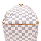 Louis Vuitton Speedy Ivory Damier Azur Handbag — view 8
