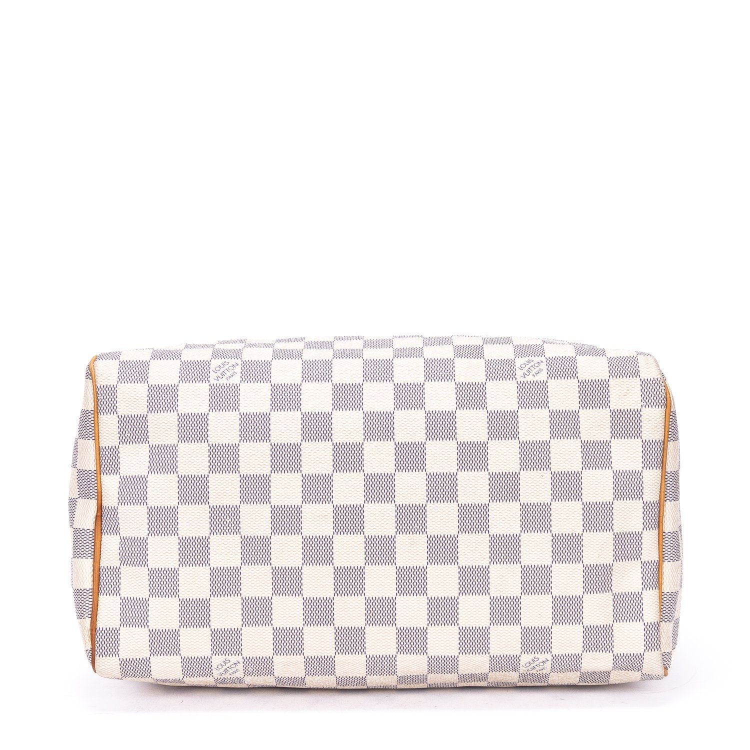 Louis Vuitton Speedy Ivory Damier Azur Handbag — view 6