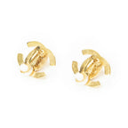 Chanel CC Turnlock Clip on Earrings Gold Plated — view 2
