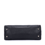Prada Front Pocket Double Handle Tote Black Vitello Phoenix — view 6