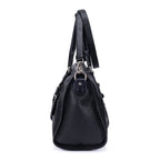Prada Front Pocket Double Handle Tote Black Vitello Phoenix — view 3