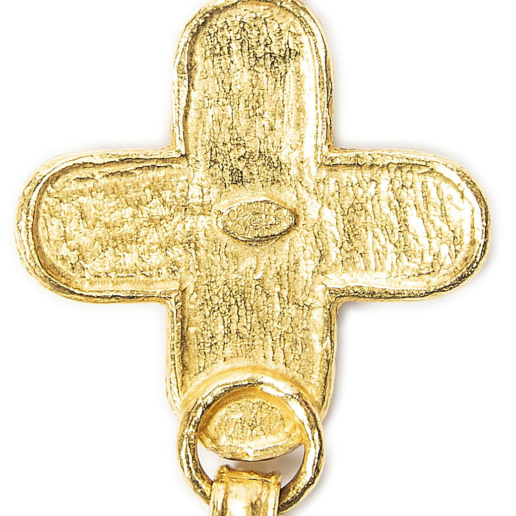 Chanel CC Cross Bell Pendant Gold Plated — view 4