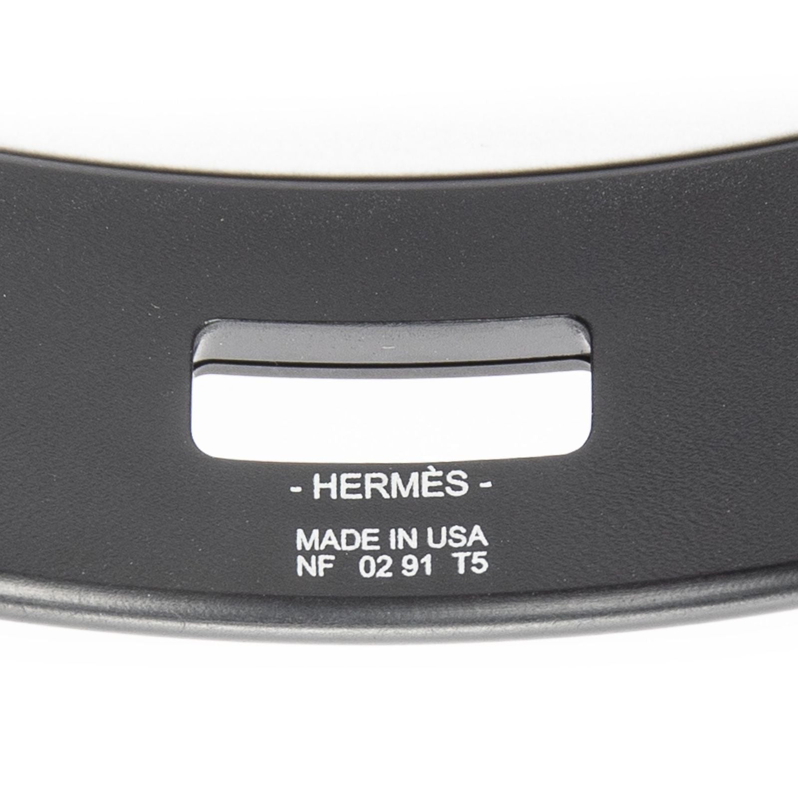 Hermes Kelly So Black Bangle Aluminuma Bracelet — view 4