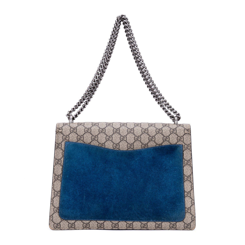 Gucci Tiger Dionysus Chain Crossbody Beige Blue Supreme Canvasa — view 5
