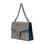 Gucci Tiger Dionysus Chain Crossbody Beige Blue Supreme Canvasa — view 2
