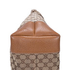 Gucci Tote Beige Brown Monogram Canvas a with Charm — view 7