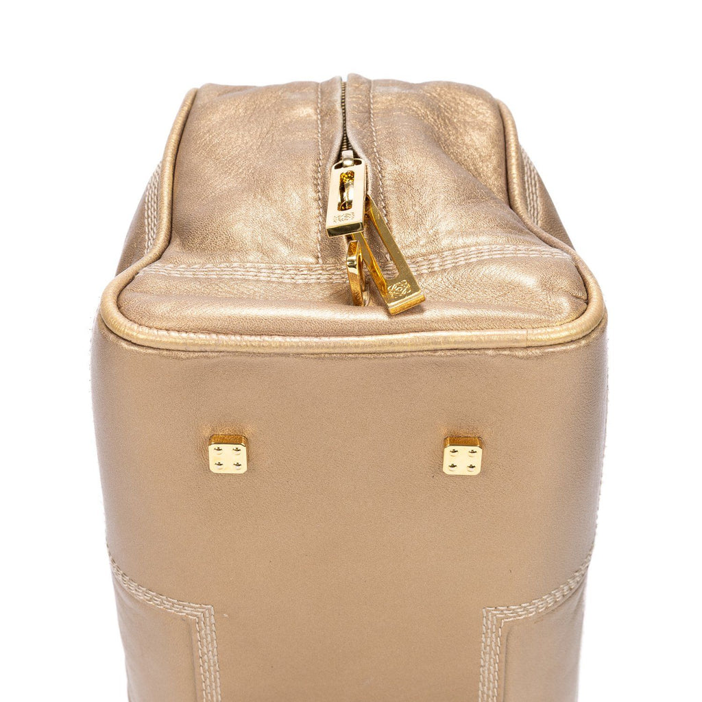 Loeweamazona 28 Tote Gold Calfskin Leather — view 8