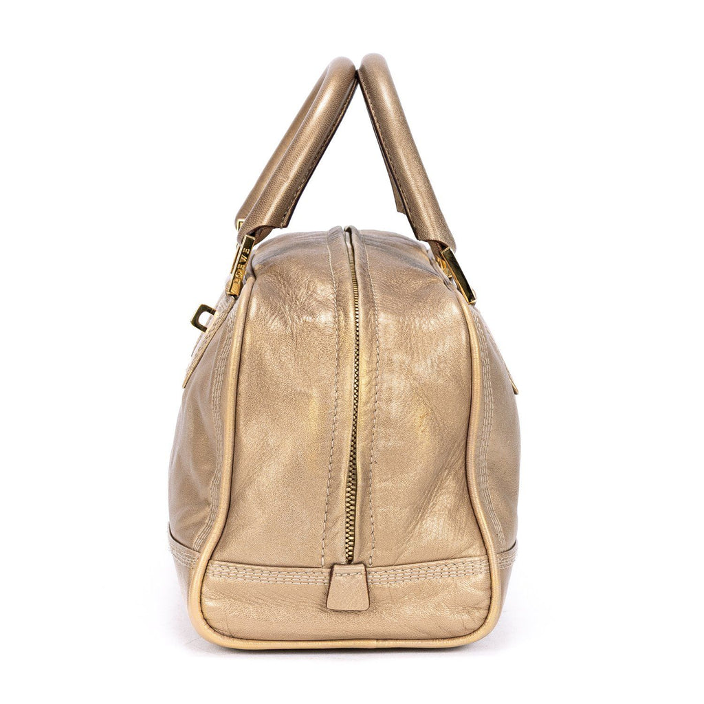 Loeweamazona 28 Tote Gold Calfskin Leather — view 3