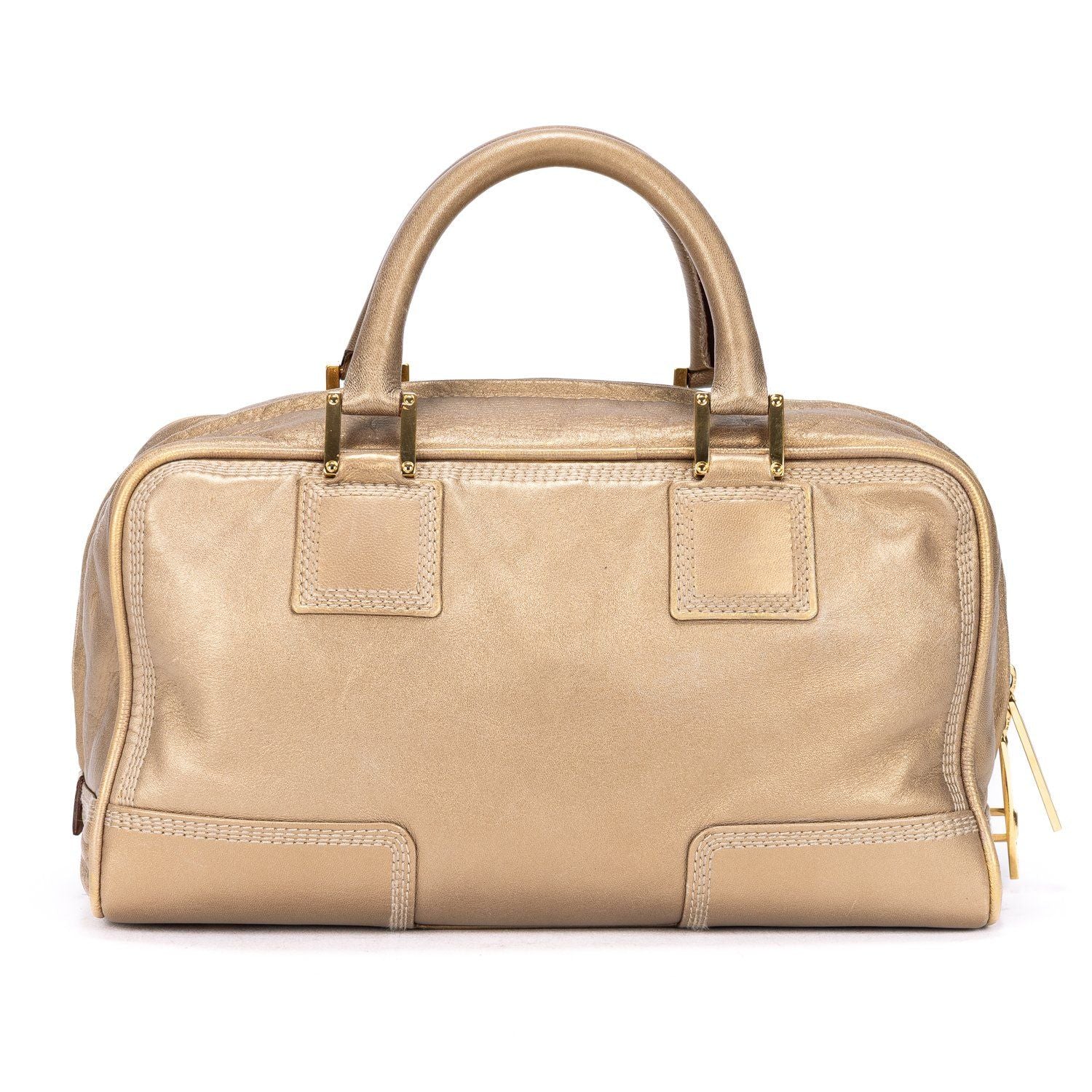 Loeweamazona 28 Tote Gold Calfskin Leather — view 5