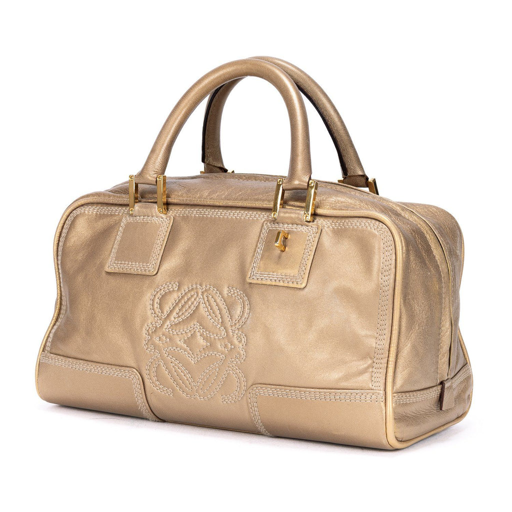 Loeweamazona 28 Tote Gold Calfskin Leather — view 2