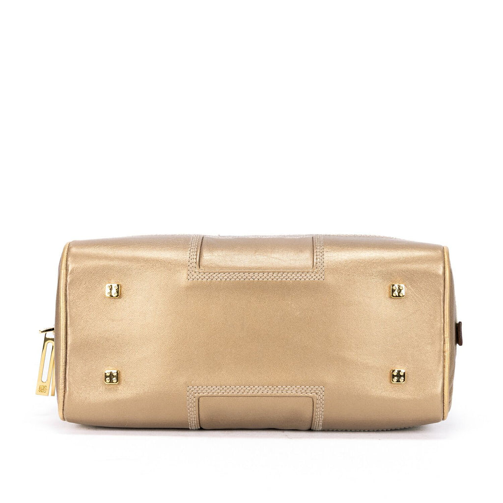 Loeweamazona 28 Tote Gold Calfskin Leather — view 6