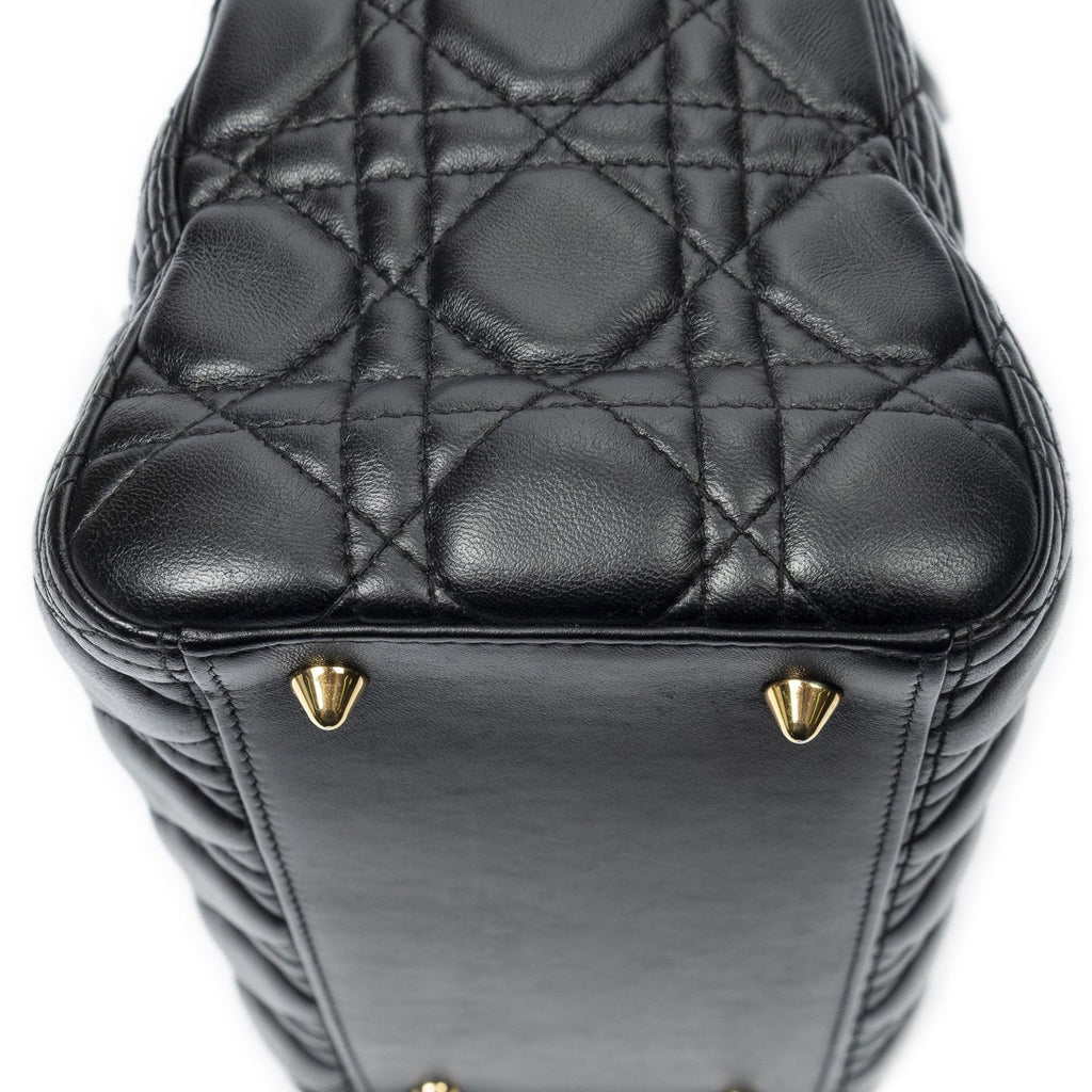 Dior Lady Dior Zip Black Canada Lambskin Leather Handbag — view 7
