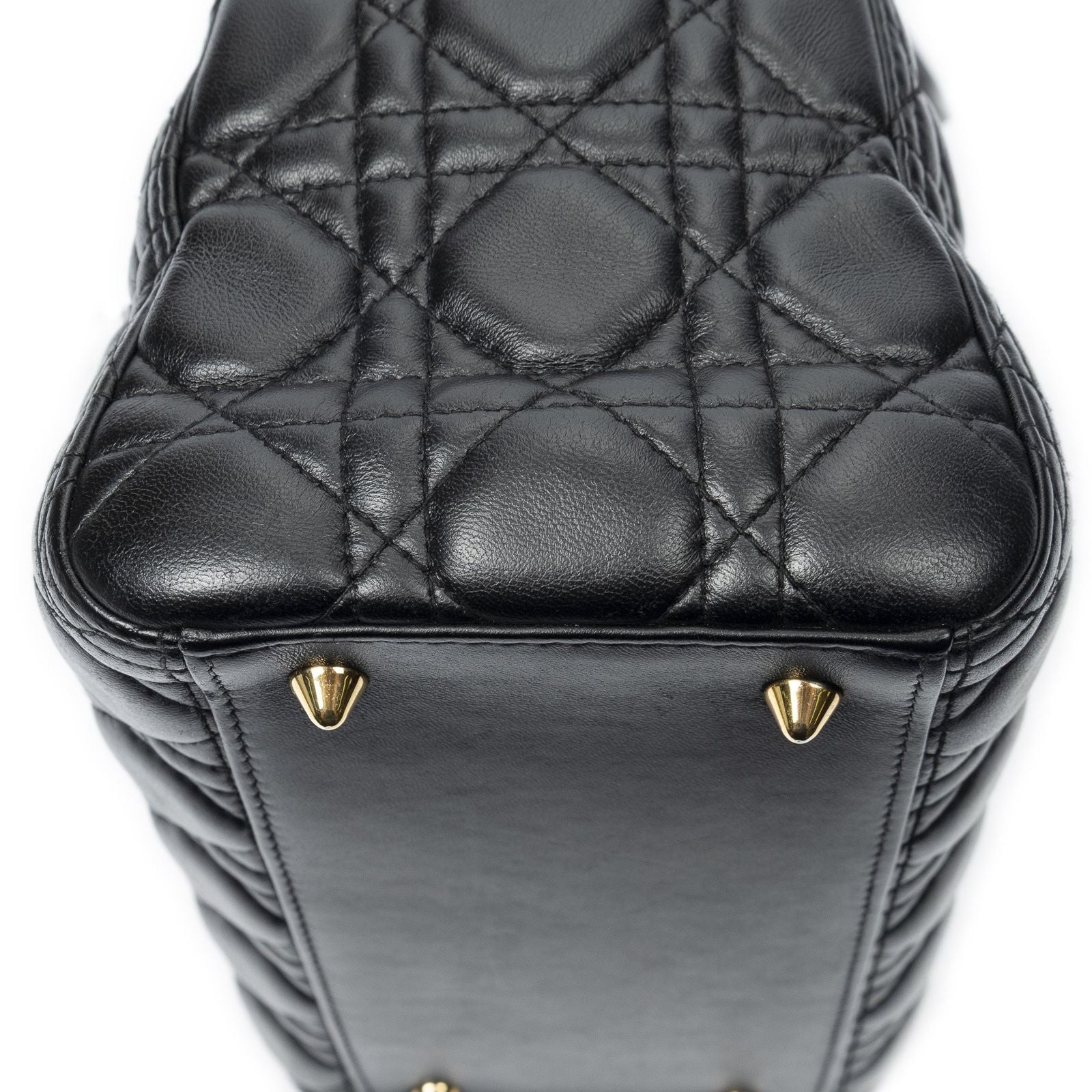 Dior Lady Dior Zip Black Canada Lambskin Leather Handbag — view 7