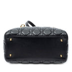 Dior Lady Dior Zip Black Canada Lambskin Leather Handbag — view 6