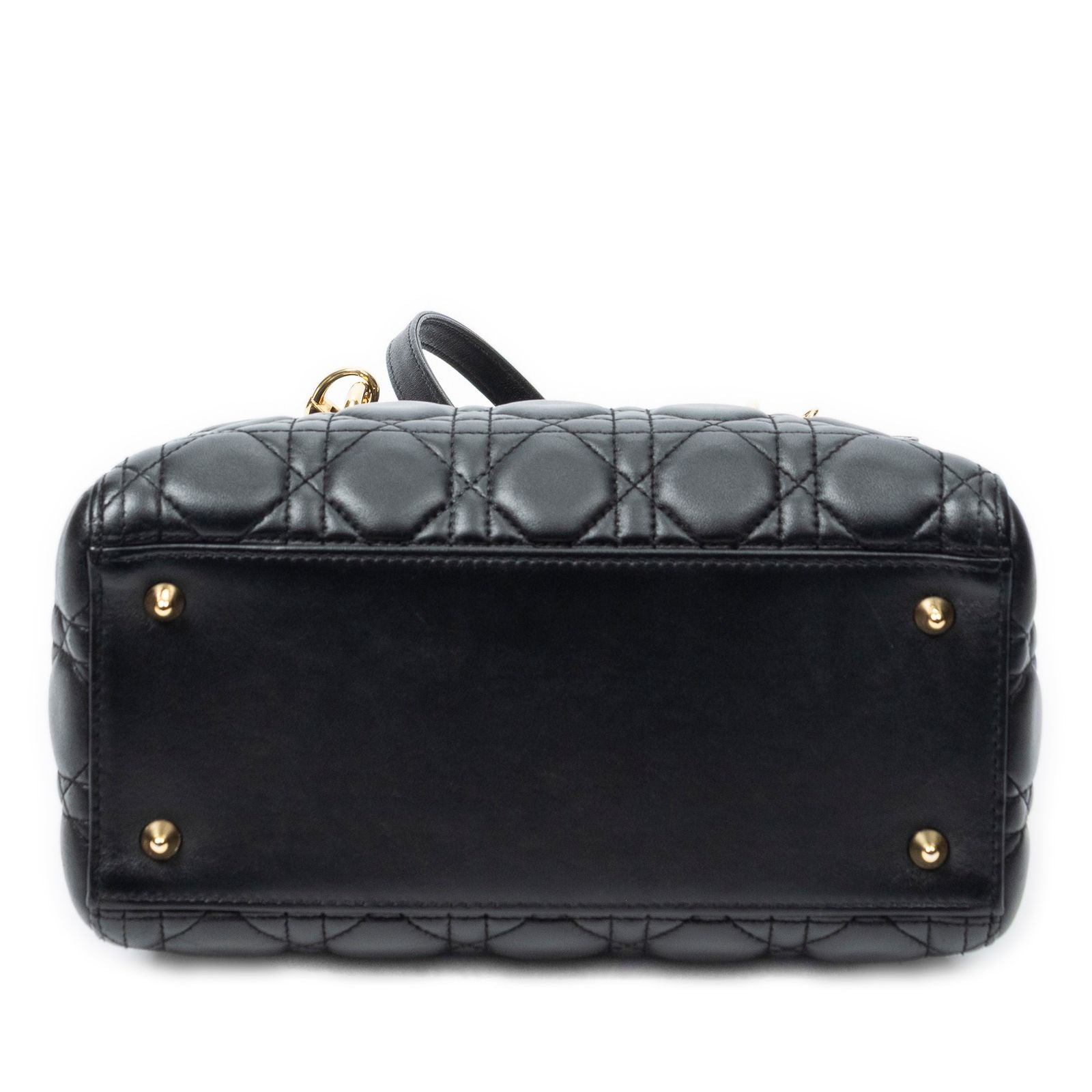 Dior Lady Dior Zip Black Canada Lambskin Leather Handbag — view 6