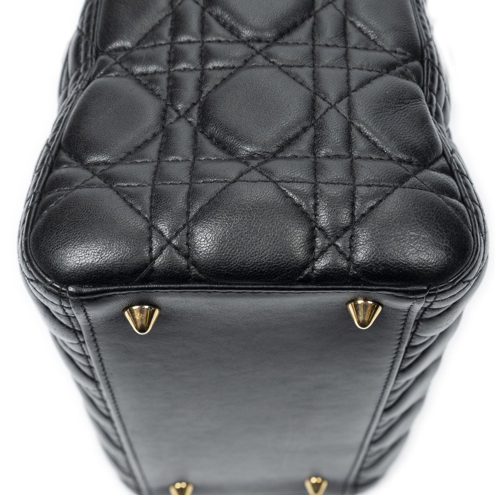 Dior Lady Dior Zip Black Canada Lambskin Leather Handbag — view 8