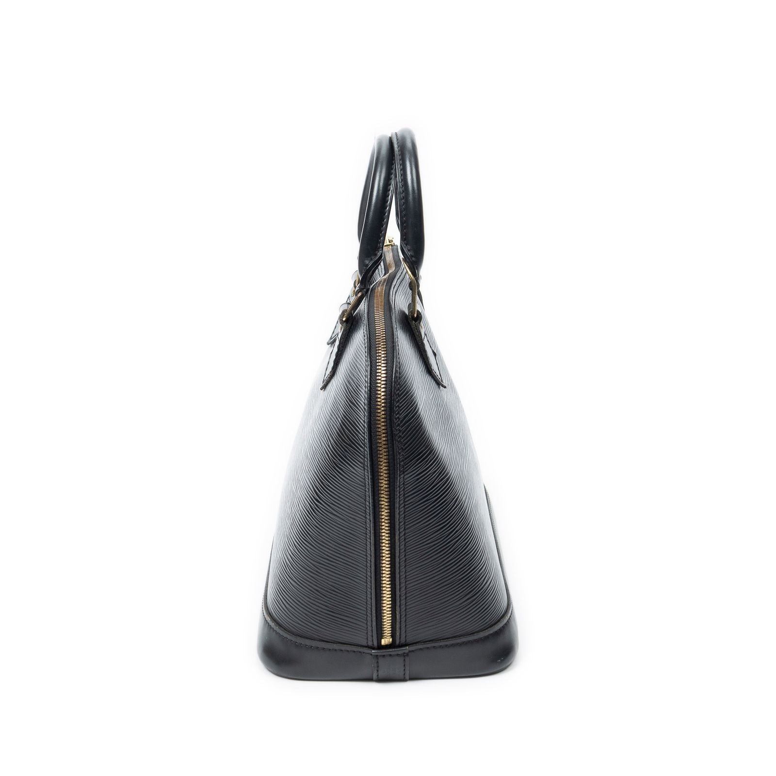 Louis Vuitton Alma Black Epi Handbag — view 4